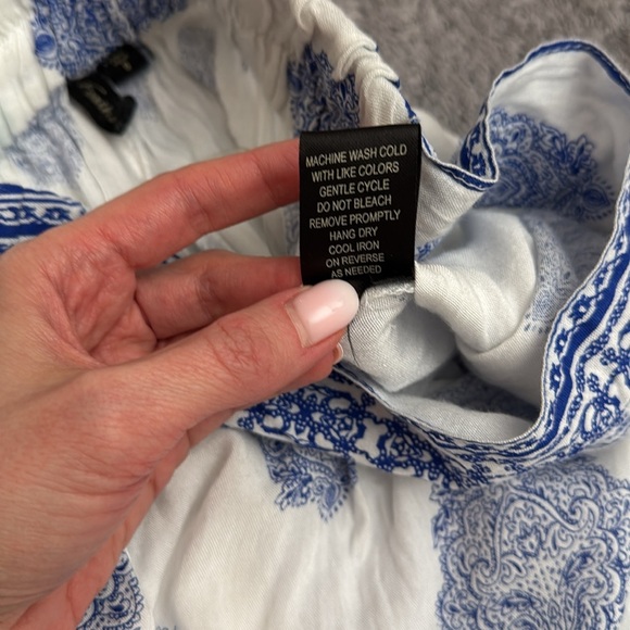 Flowy and lightweight wide leg beach cover up pants size xs - Picture 12 of 13